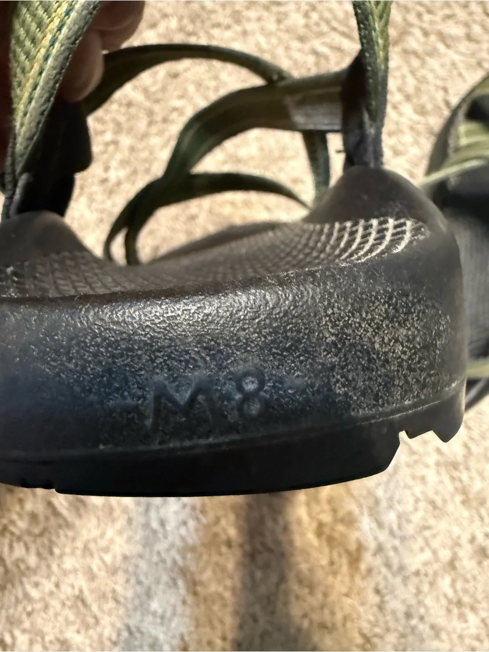 Men's Olive Green Chacos Outdoor Sandals